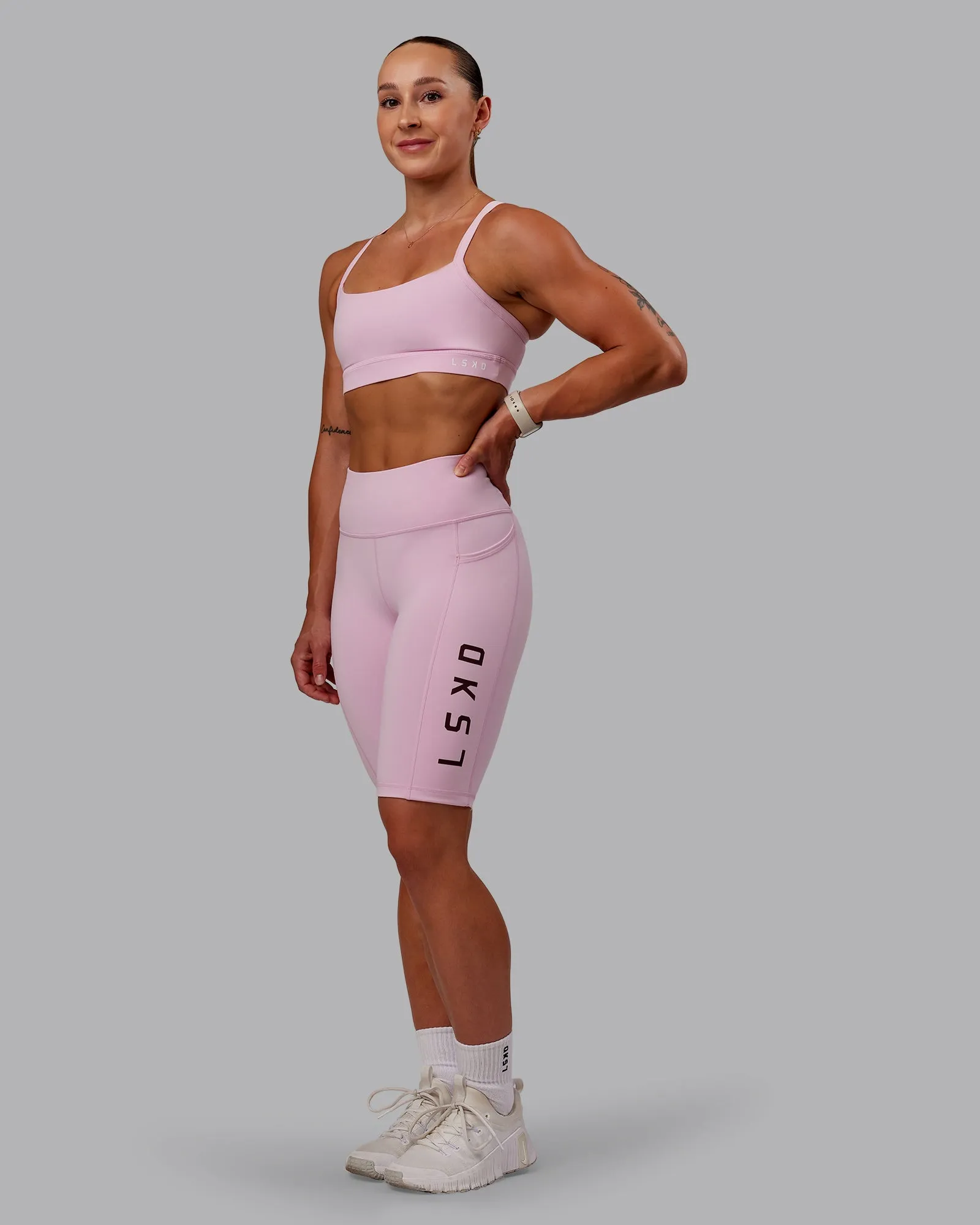 Rep Bike Short Tight - Marshmallow-Cherry Lacquer