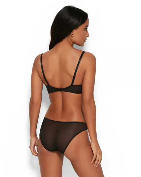 Rhapsody Padded Plunge Bra - Black -