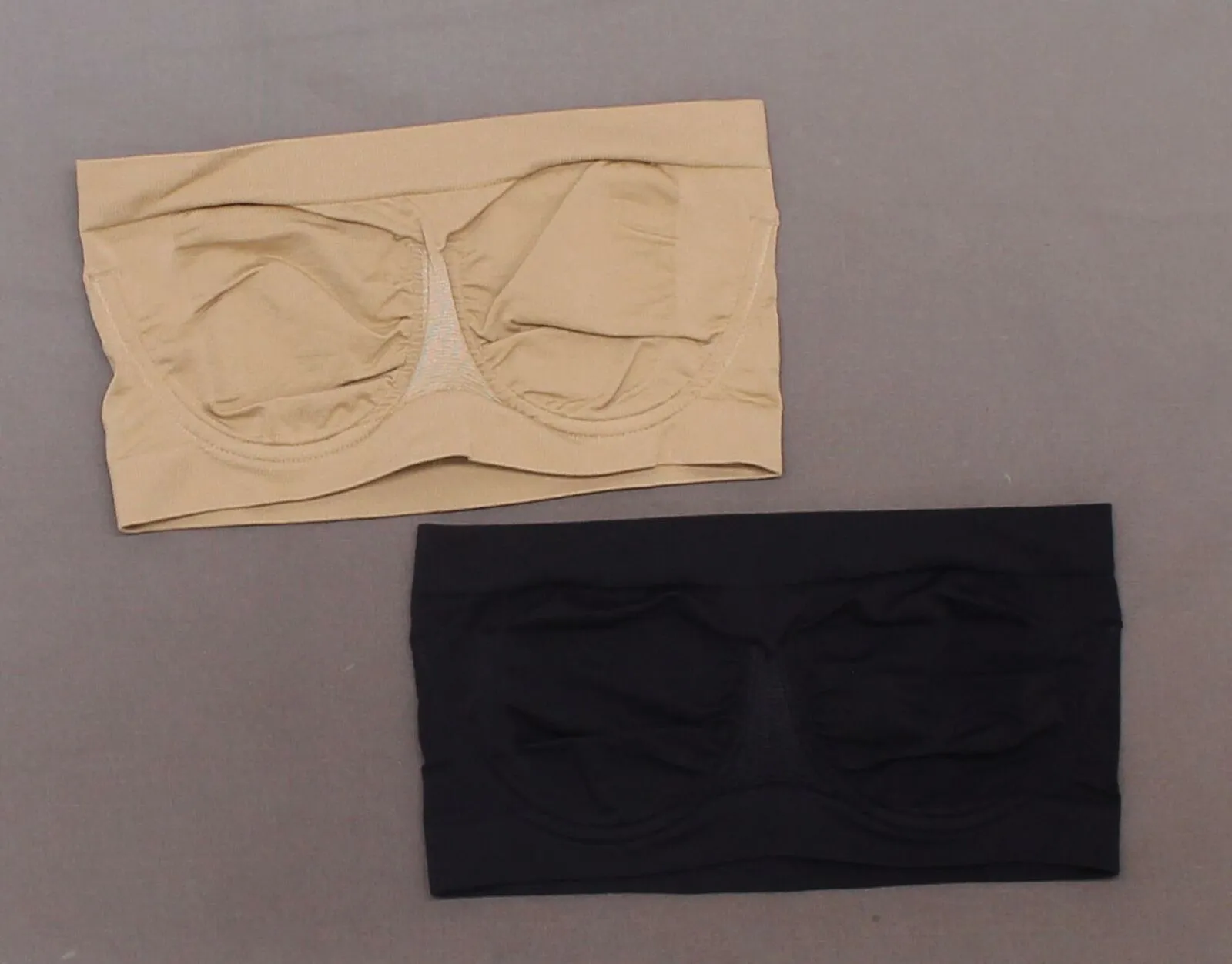 Rhonda Shear 2 Pack Seamless Underwire Bandeau Bras