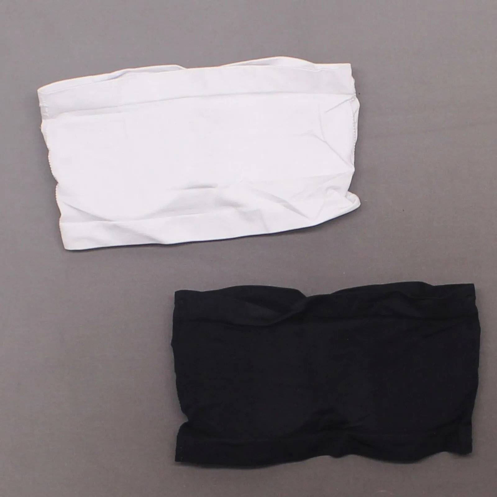 Rhonda Shear 2 Pack Underwire Bandeau Bras Black / White Medium