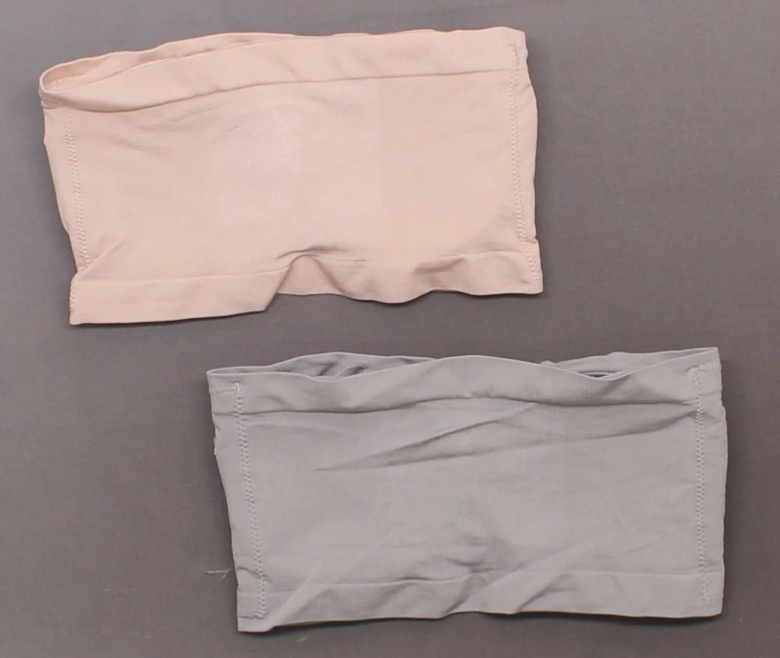 Rhonda Shear 2 Pack Underwire Bandeau Bras With Pads Gray / Pink Large