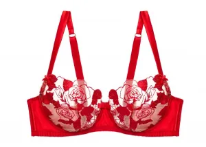 Rosabelle Underwire Bra - Flame -