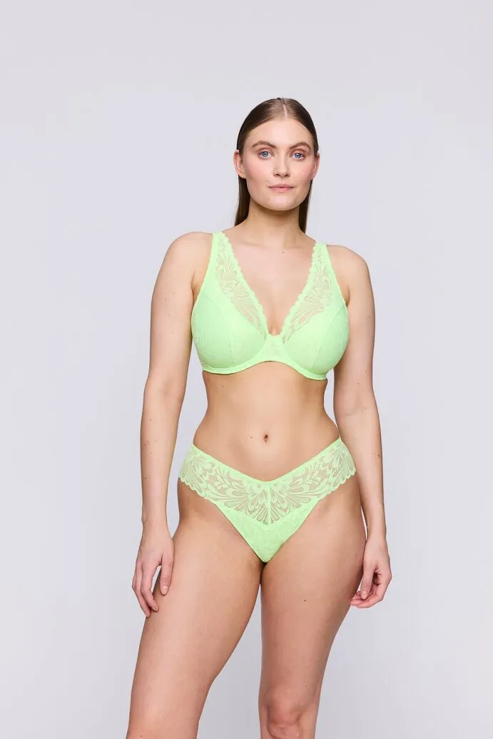 Rupi Half Padded Plunge Bra In Mojito - Prima Donna Twist