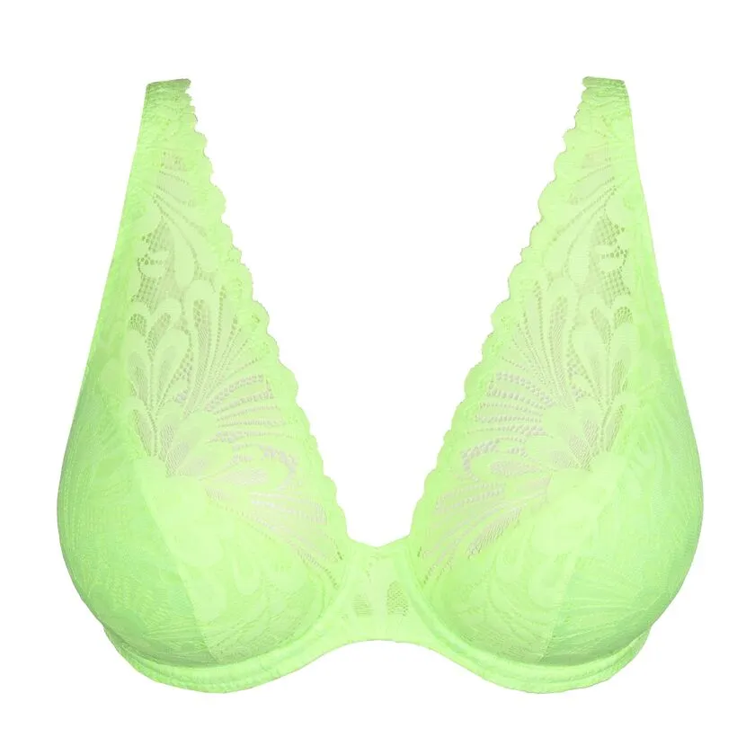 Rupi Half Padded Plunge Bra In Mojito - Prima Donna Twist