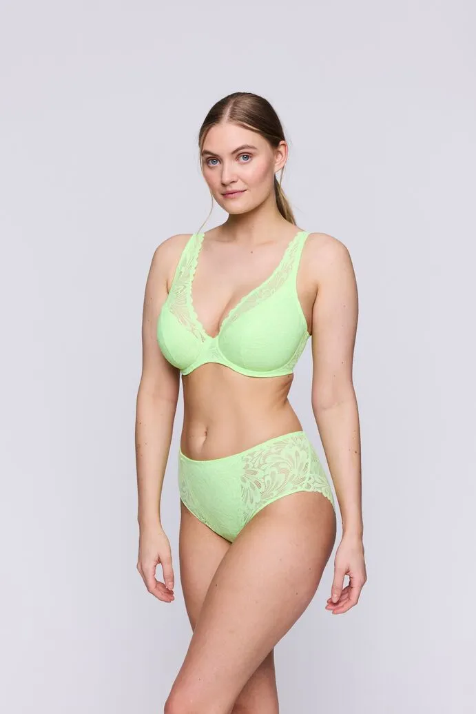 Rupi Half Padded Plunge Bra In Mojito - Prima Donna Twist