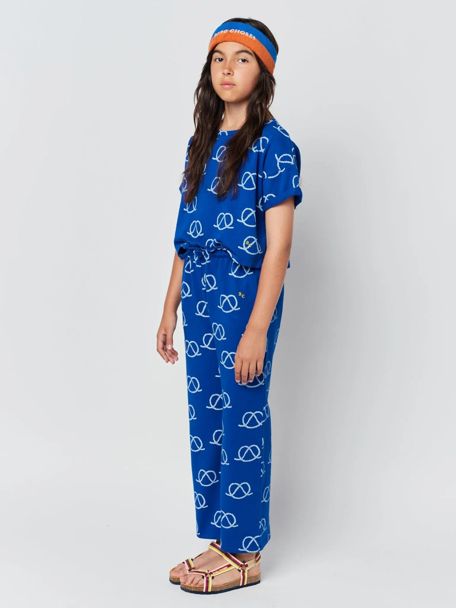 Sail Rope All Over Jogging Pants by Bobo Choses