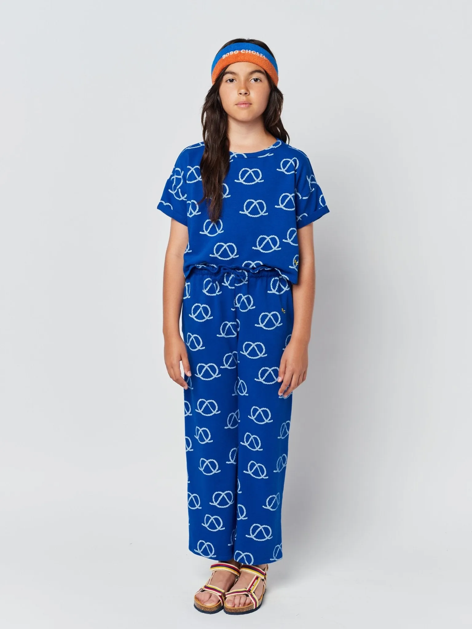 Sail Rope All Over Jogging Pants by Bobo Choses