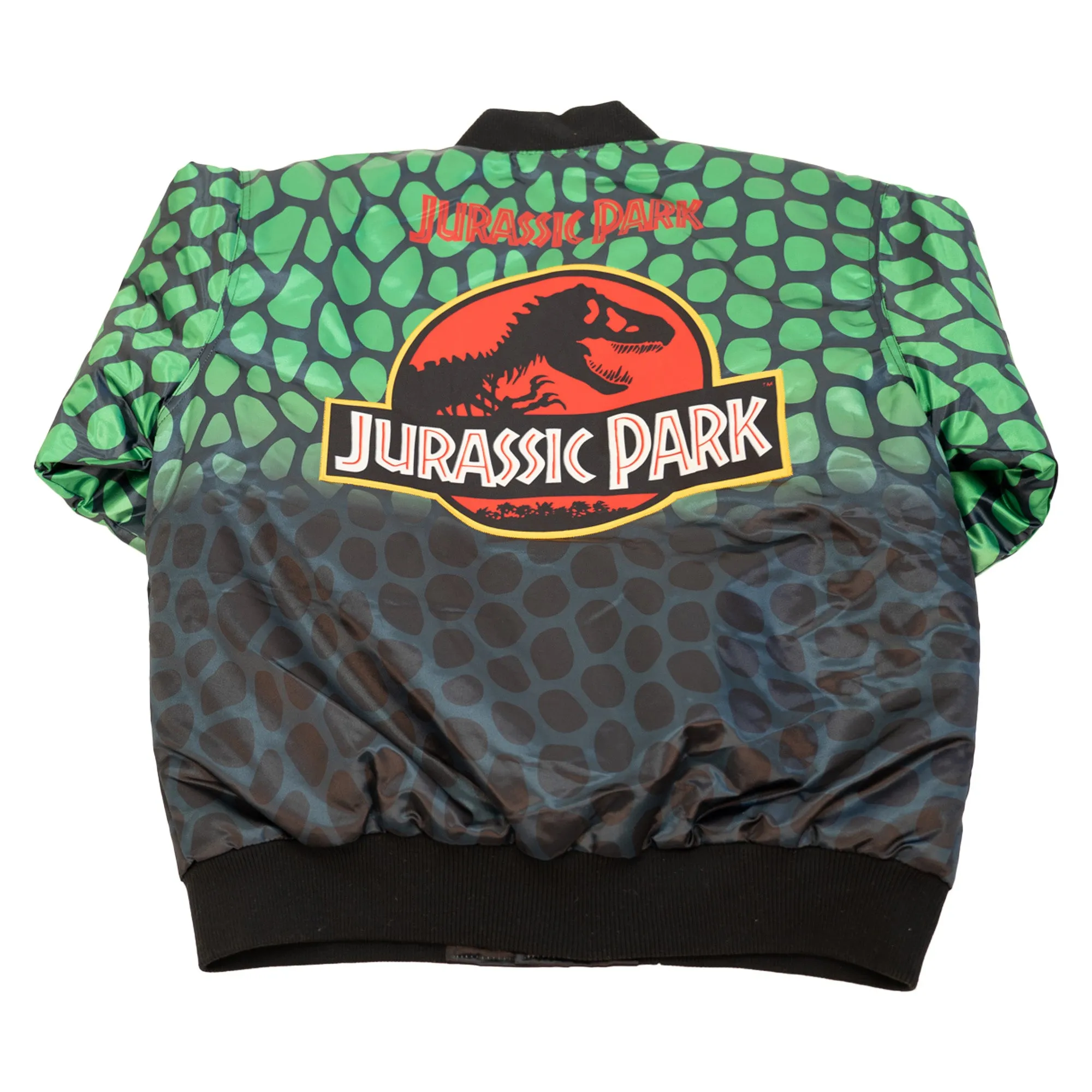 SCALE JURASSIC PARK SATIN JACKET (GREEN)