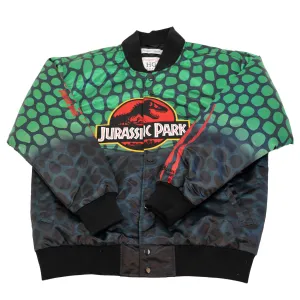SCALE JURASSIC PARK SATIN JACKET (GREEN)