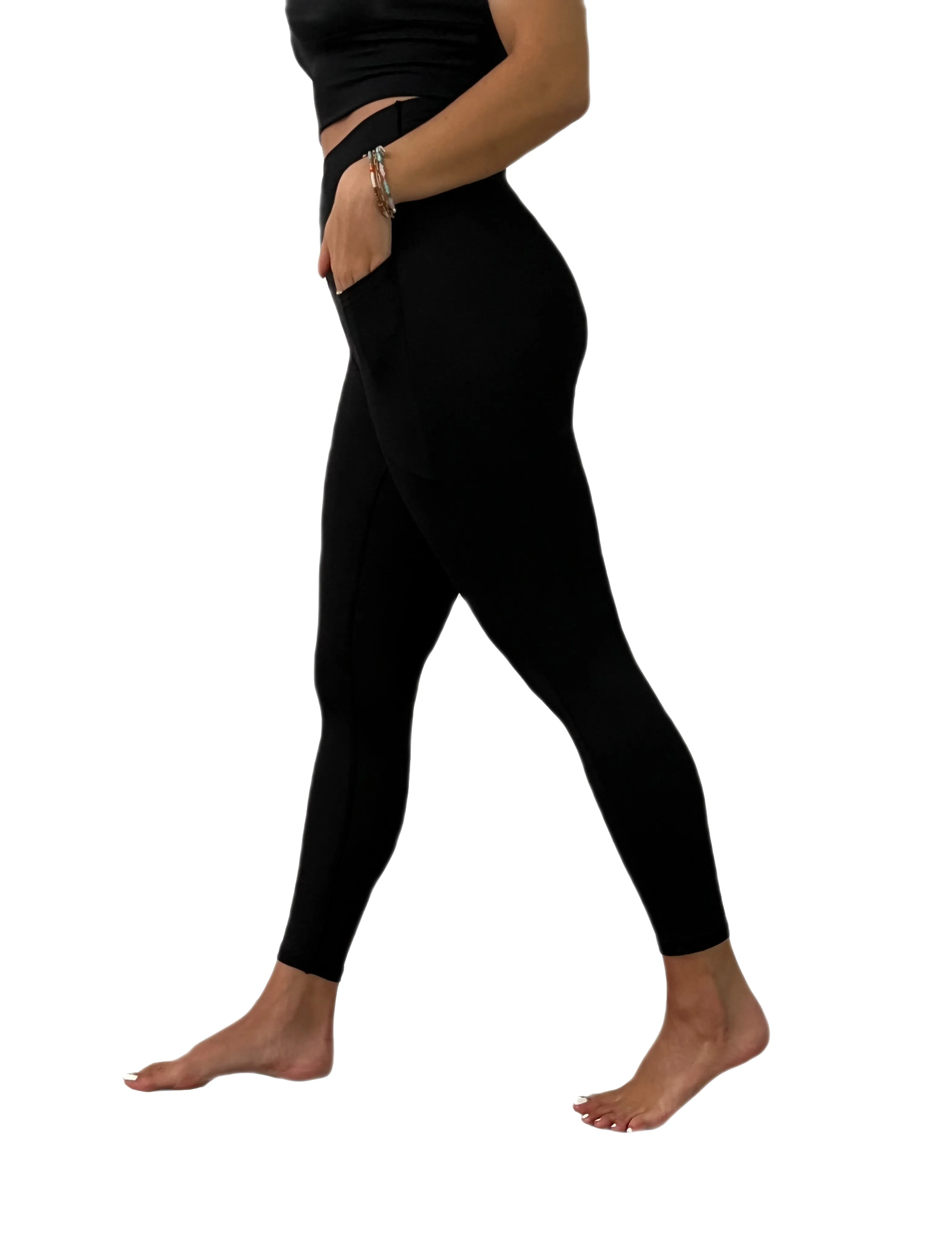 Second Soul Legging with Pocket - Smooth Black