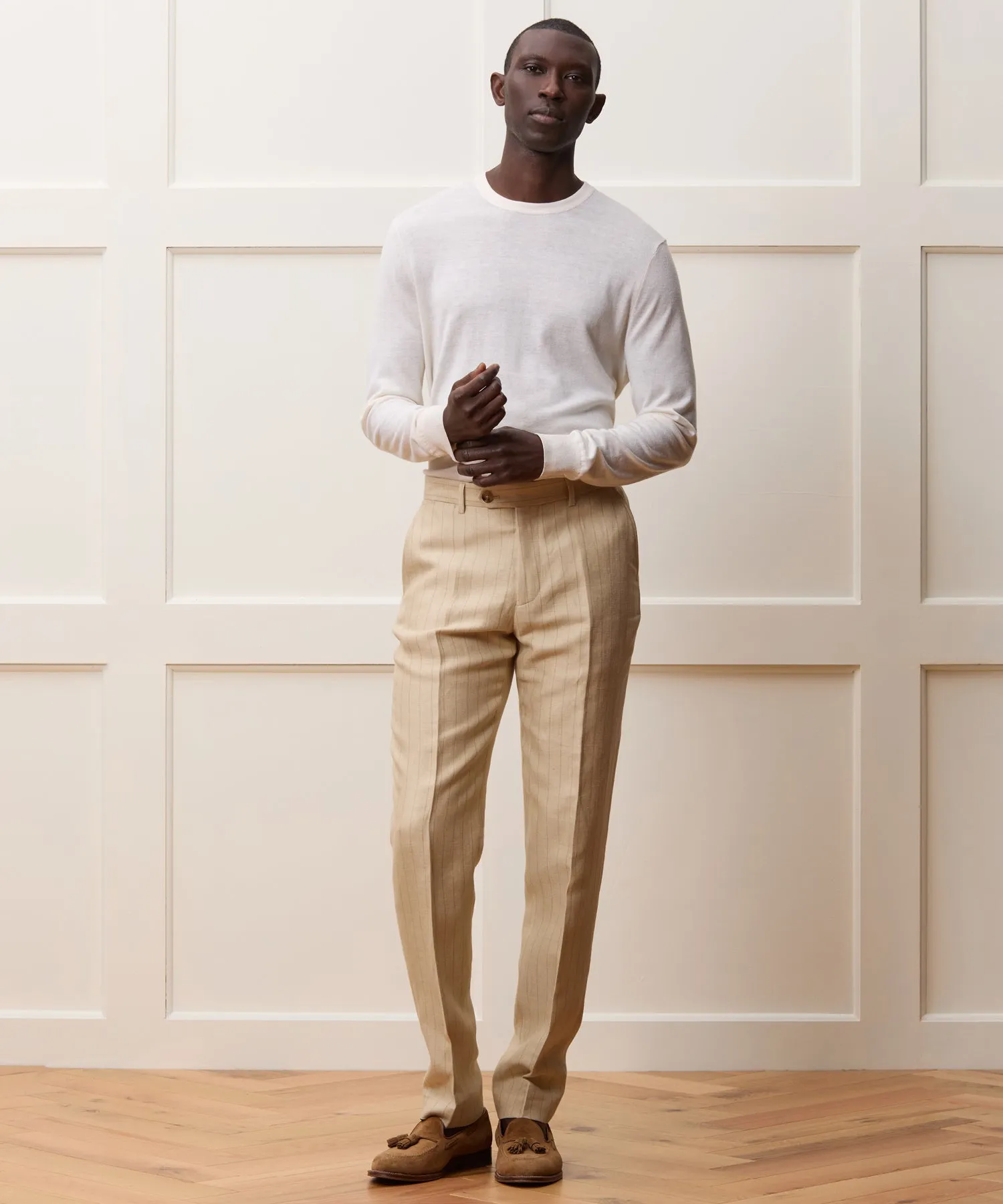 Silk-Cashmere Crewneck Sweater