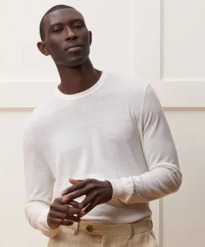 Silk-Cashmere Crewneck Sweater