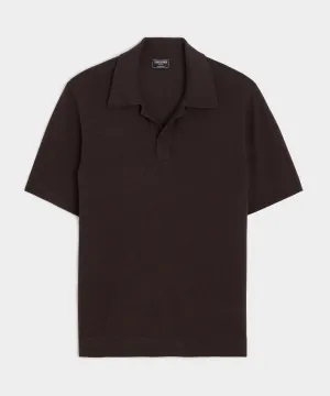 Silk-Cashmere Sweater Polo