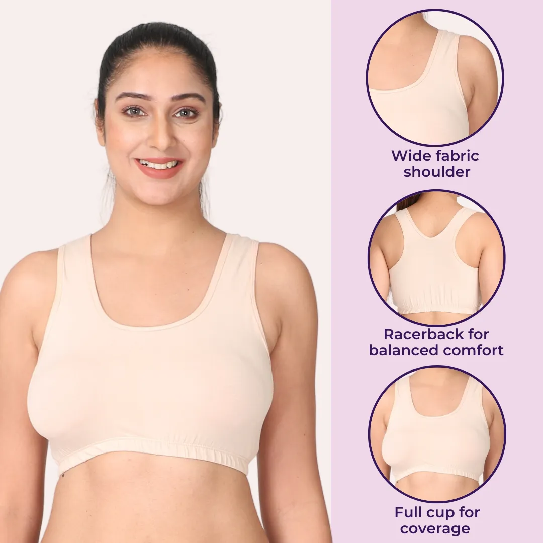 Sleep Bra | Lounge Bra | Non Padded | Non Wired | Full Coverage | Racerback