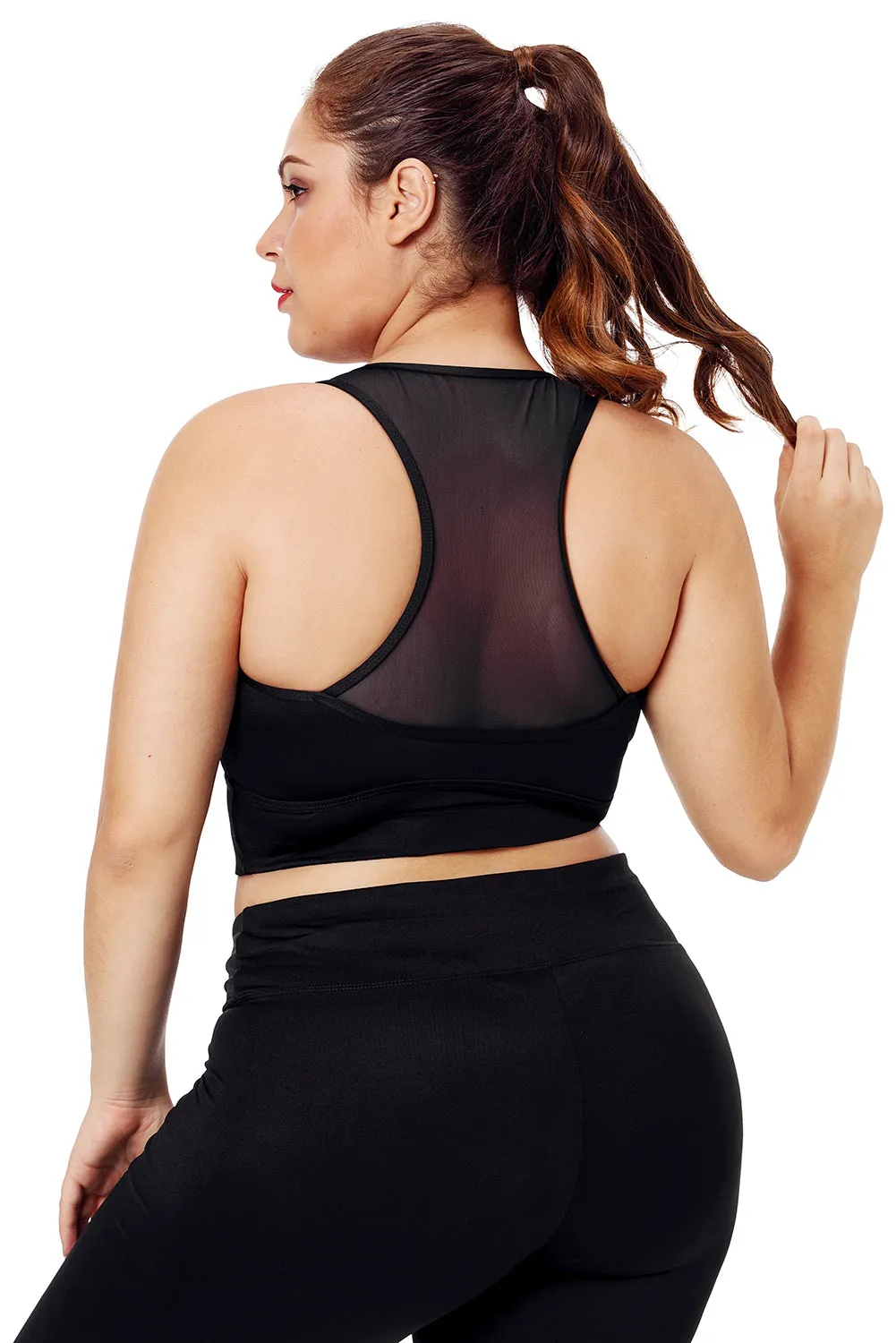 Sleevelss Racerback Plus Size Yoga Bra