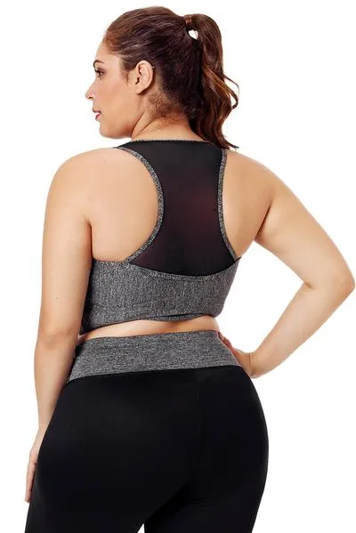Sleevelss Racerback Plus Size Yoga Bra