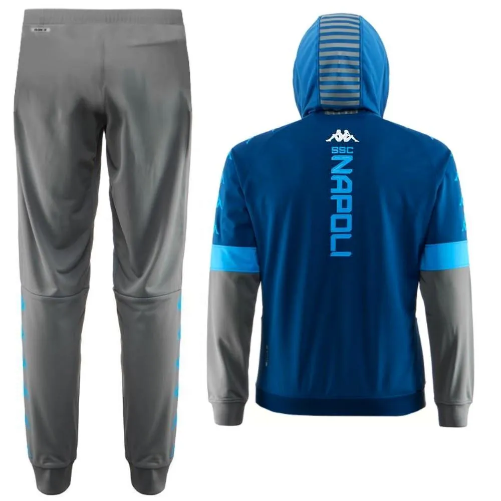 SSC Napoli UCL hooded presentation soccer tracksuit 2019/20 - Kappa