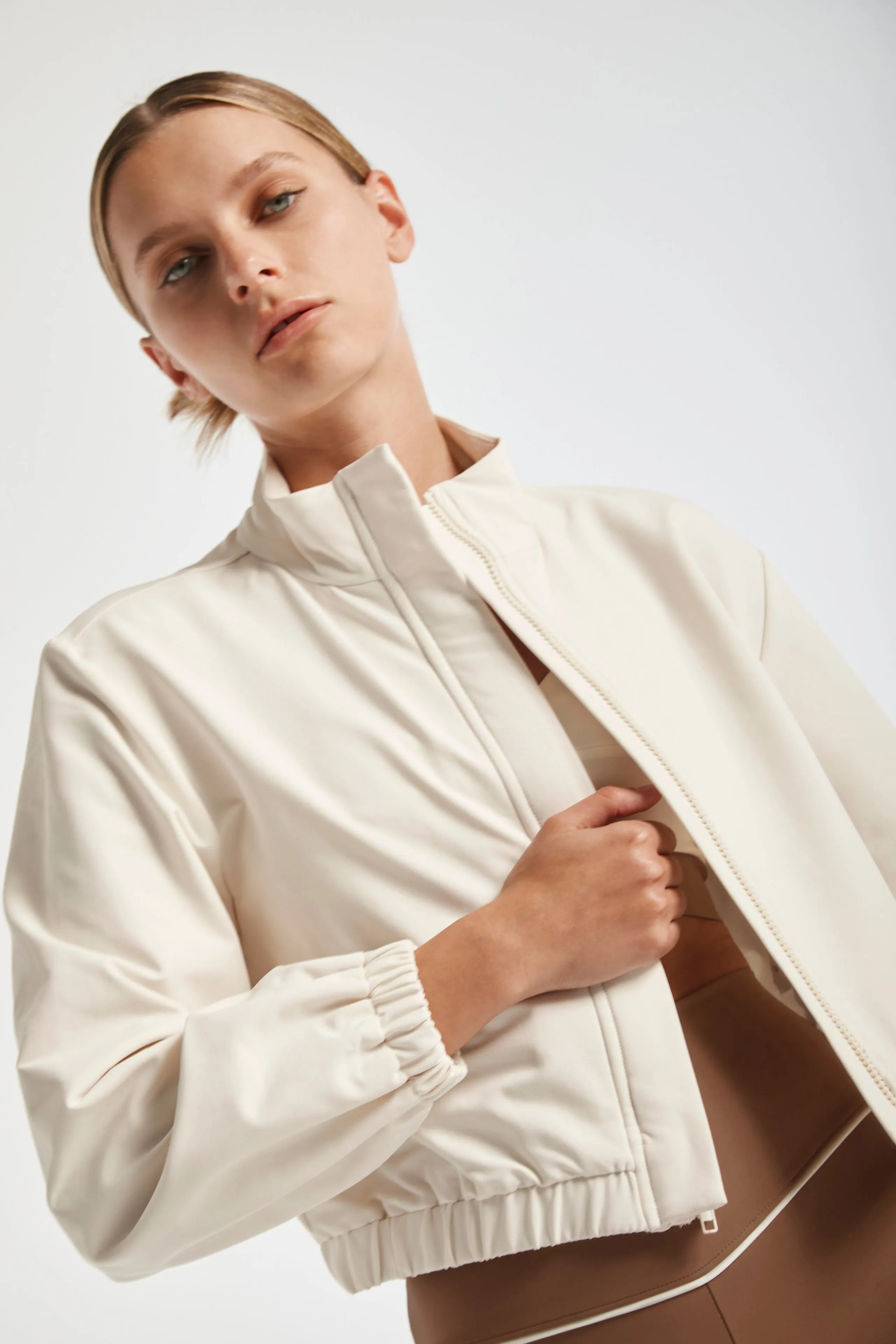 Sutton Faux Fur Lined Cropped Jacket