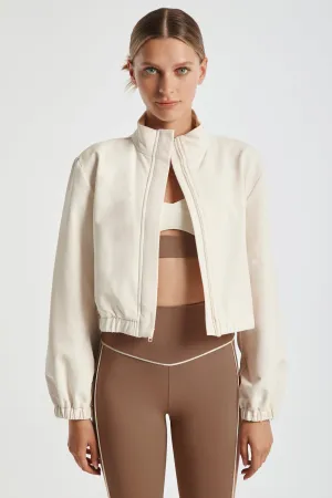 Sutton Faux Fur Lined Cropped Jacket