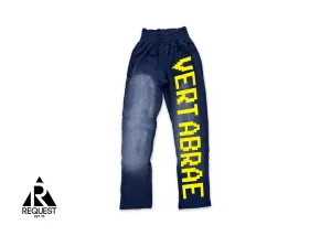 Sweatpants "Washed Navy/Yellow"