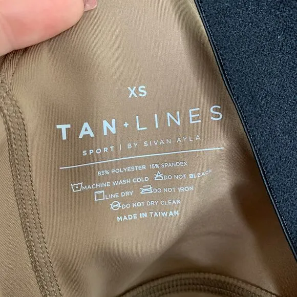 Tan Lines Sports Bra Brown Womens New XS