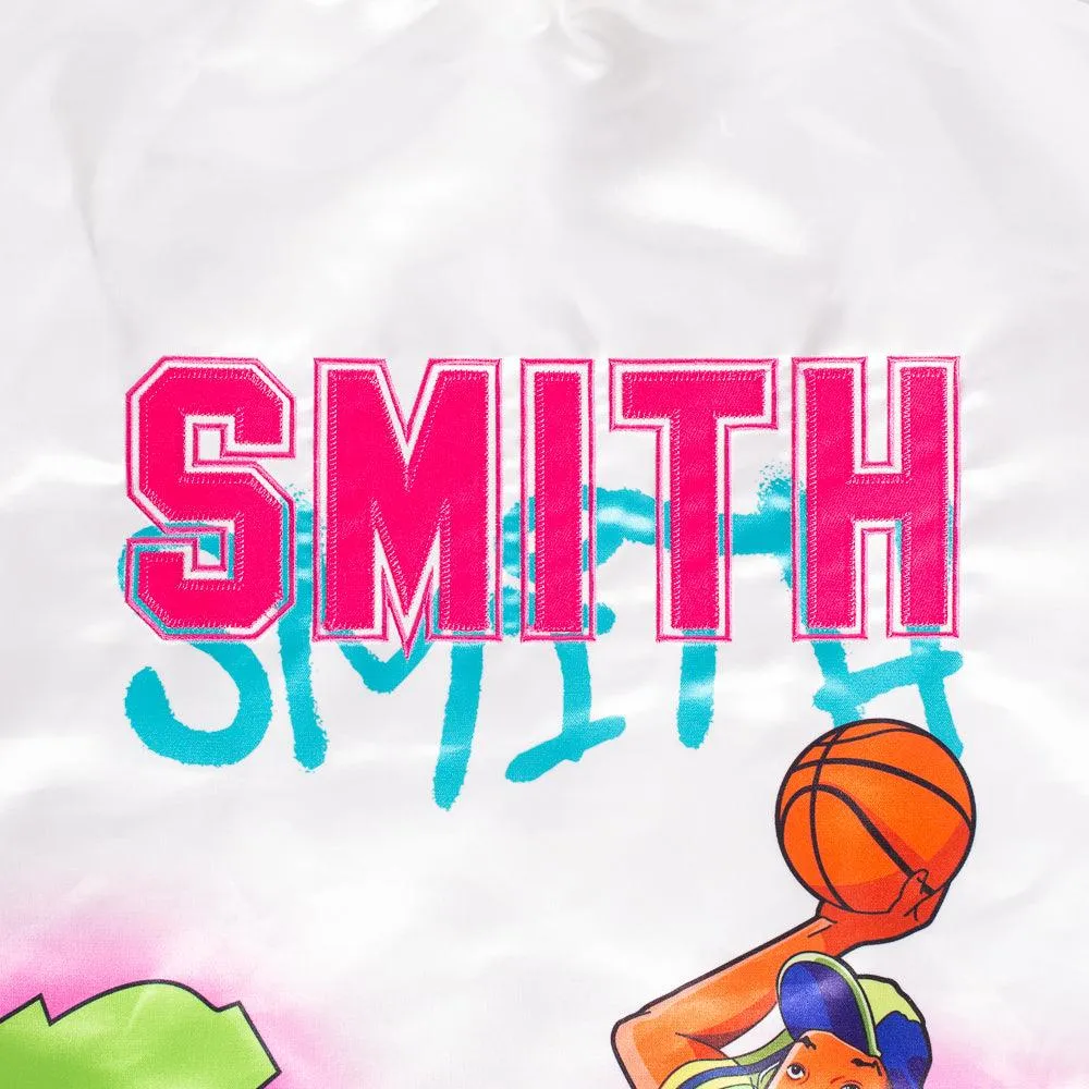 The Fresh Prince Fresh Air Graffiti Satin Jacket White