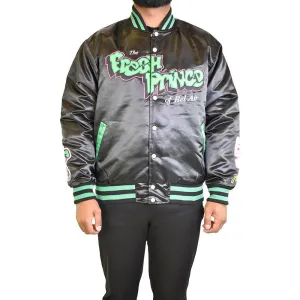 THE FRESH PRINCE OF BEL AIR SATIN JACKET (BLACK)