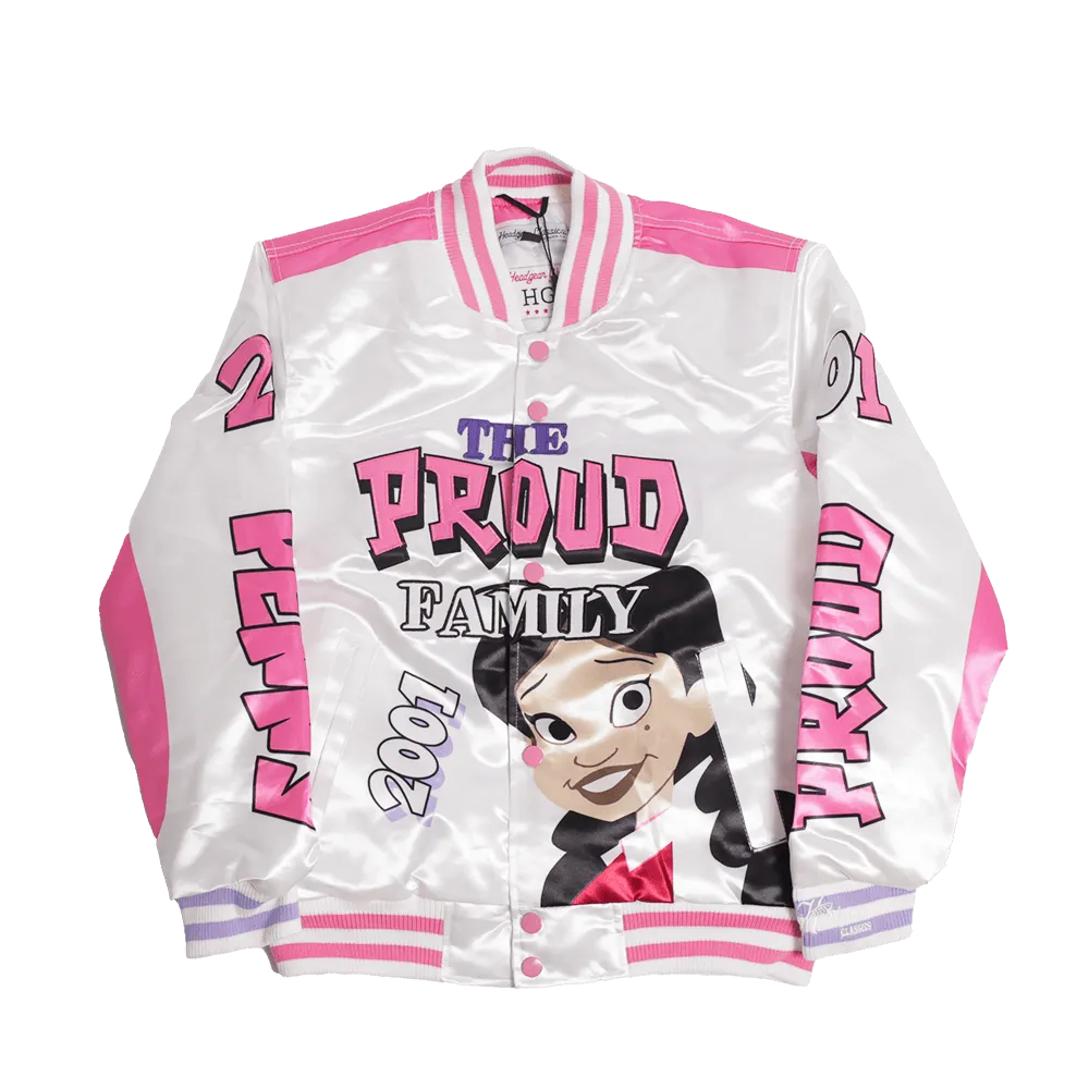 THE PROUD FAMILY PENNY SATIN JACKET WHITE