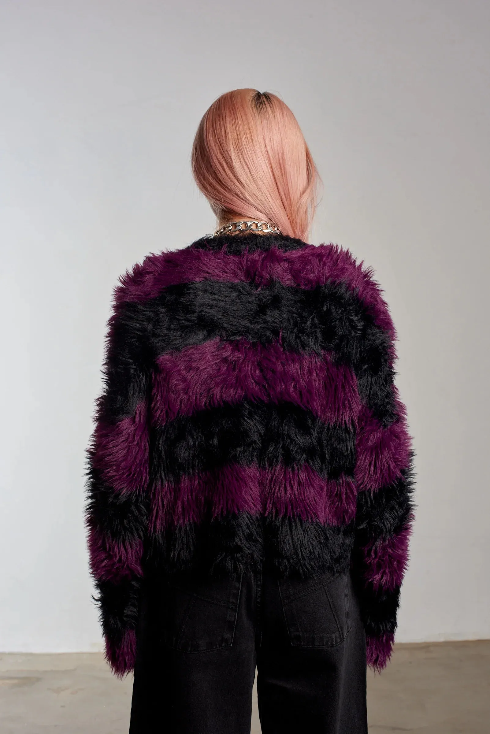 The Ragged Priest Humbug Fluffy Stripe Knit Jumper