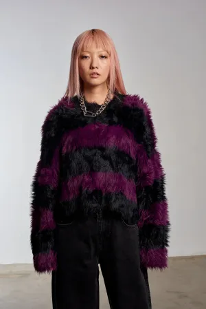 The Ragged Priest Humbug Fluffy Stripe Knit Jumper