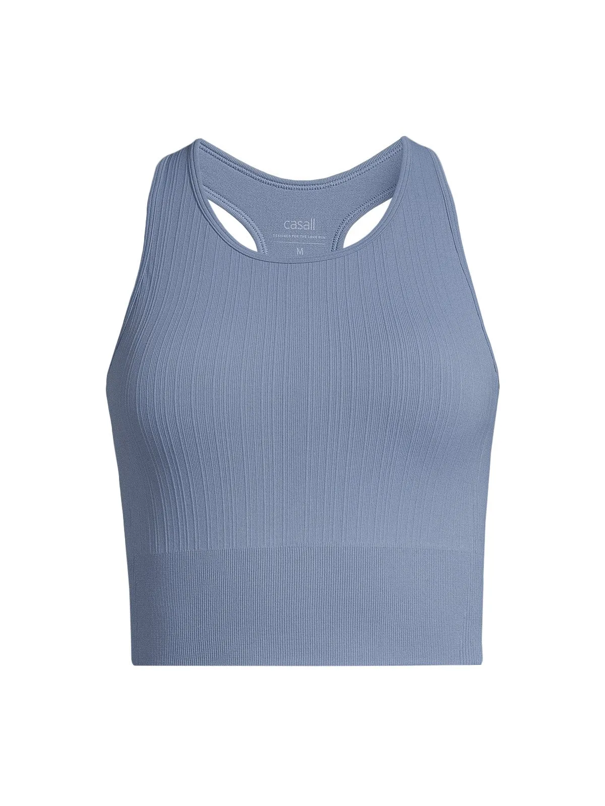 Top CASALL Multi Rib Seamless Padded Sports Top niebieski