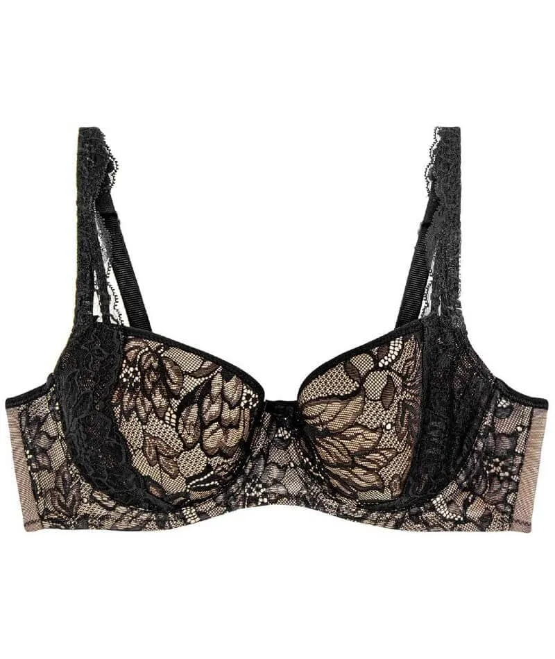 Triumph Amourette Charm Half-Cup Underwired Padded Bra - Black