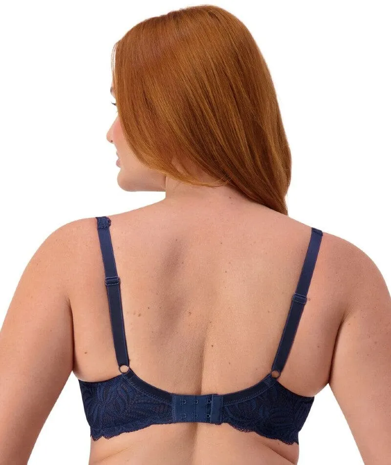 Triumph Essential Lace Balconette Bra - Navy Blue