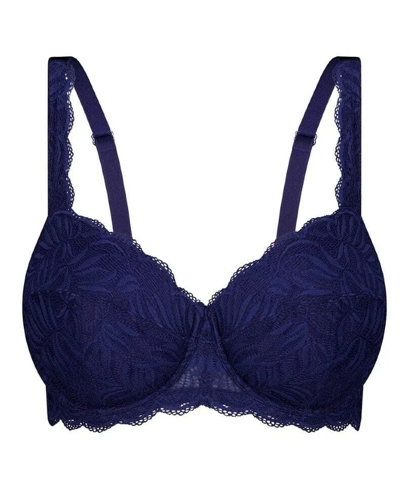 Triumph Essential Lace Balconette Bra - Navy Blue