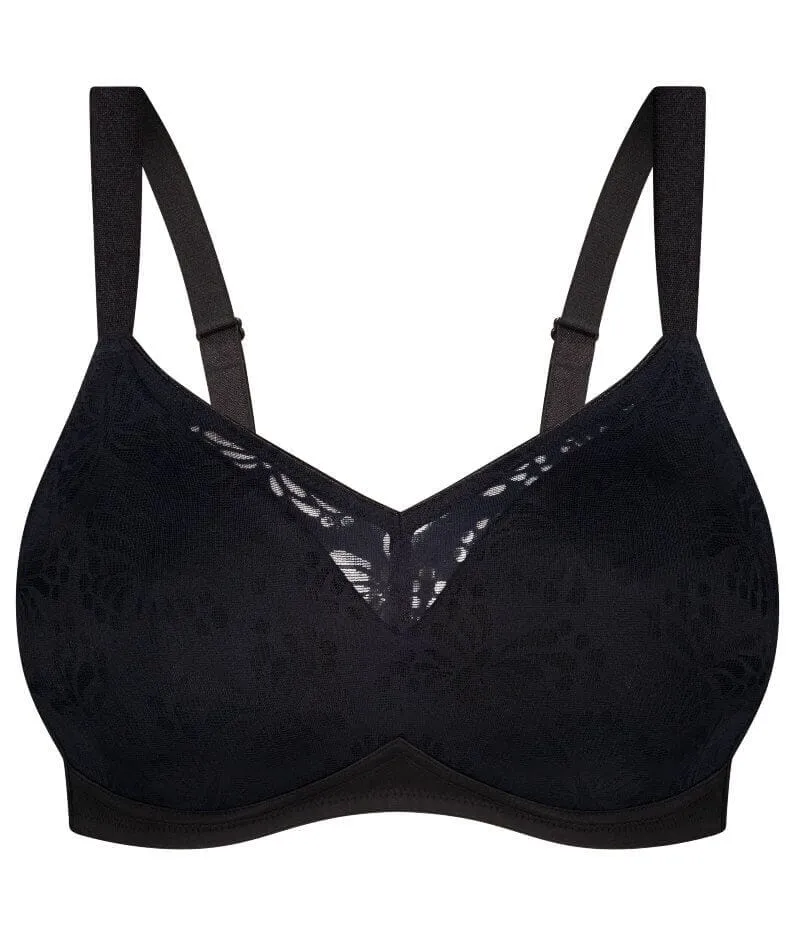 Triumph Lacy Minimiser Wire-Free Bra - Black