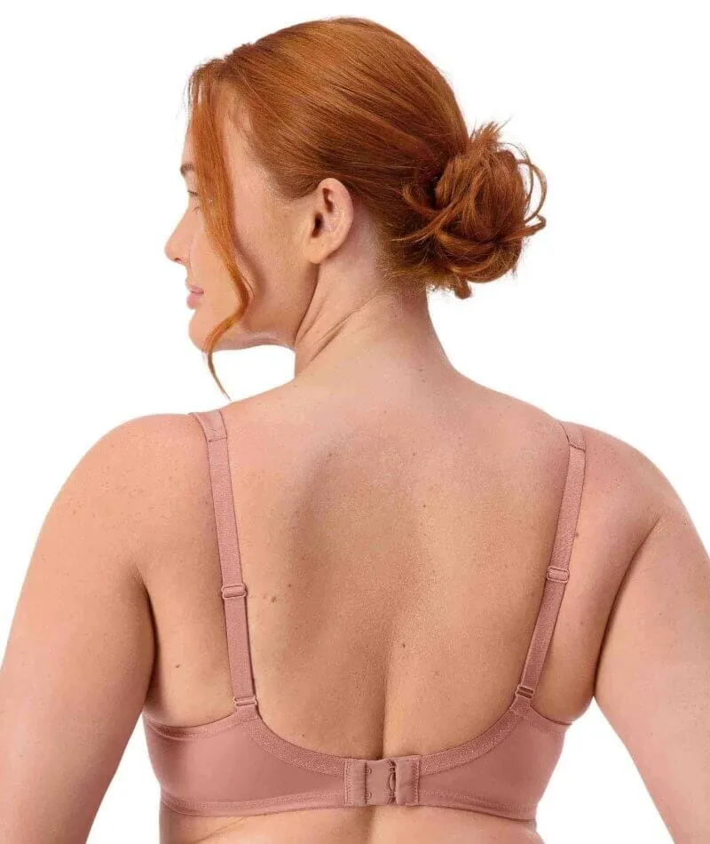 Triumph Lacy Minimizer 2 Pack Bra - Toasted Almond/Cherry Rose