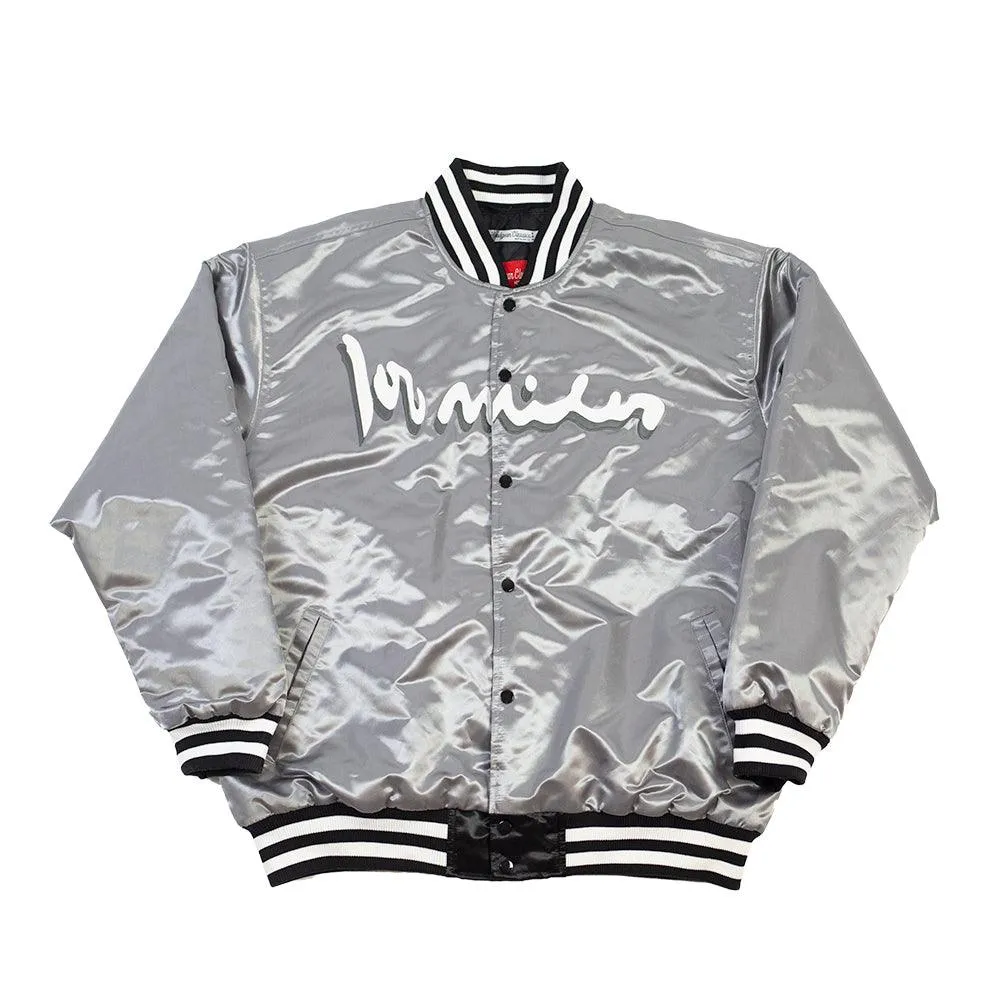 TUPAC 100 MILES SATIN JACKET BLACK