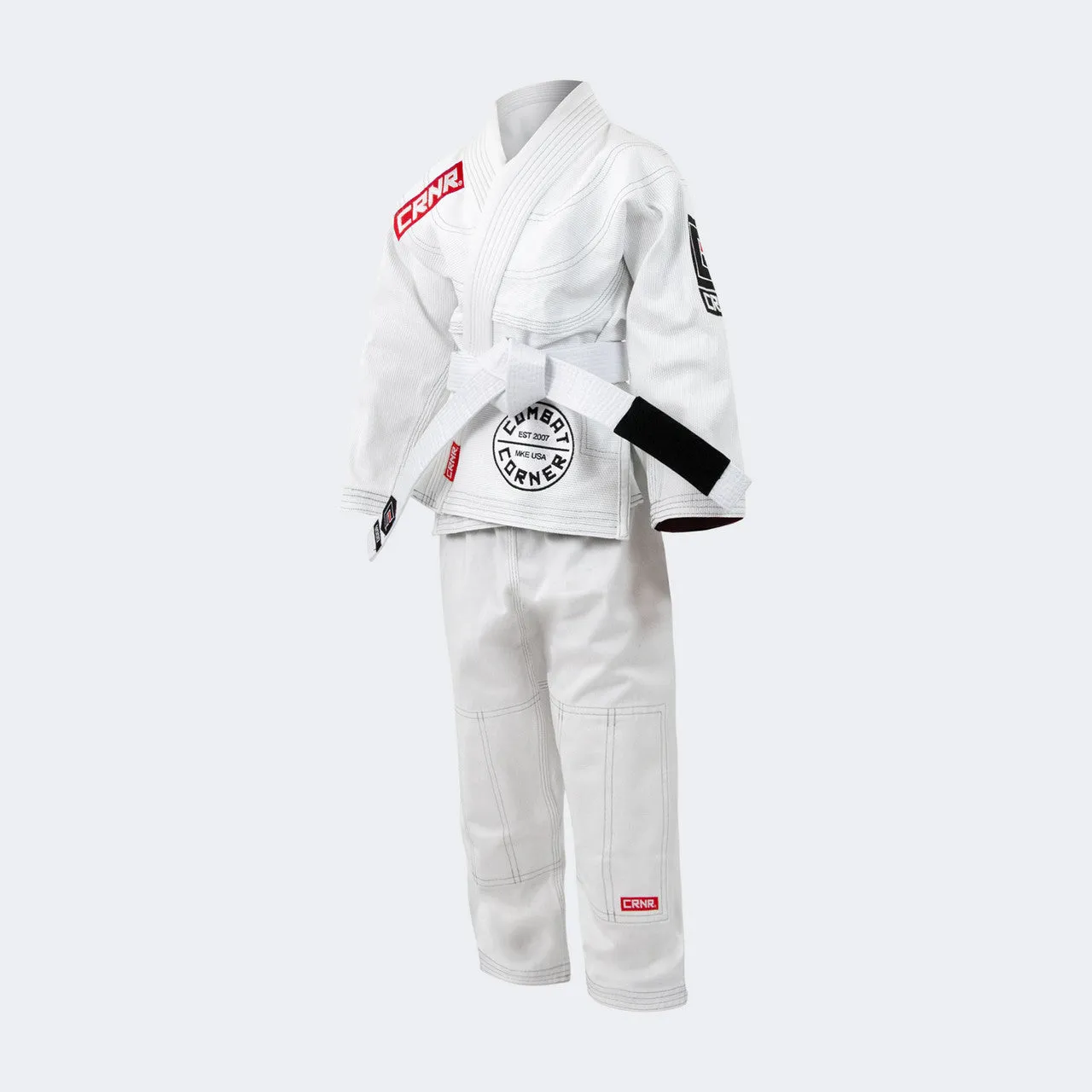 V6 BJJ Gi for barn - Hvit