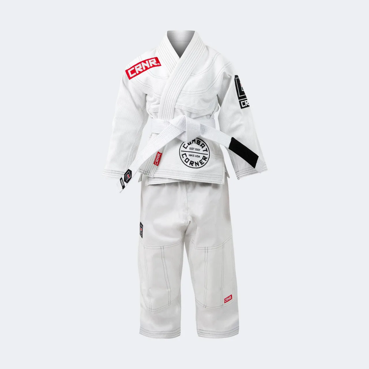V6 BJJ Gi for barn - Hvit