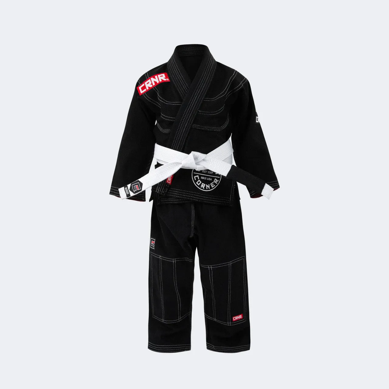 V6 BJJ Gi for barn - Svart