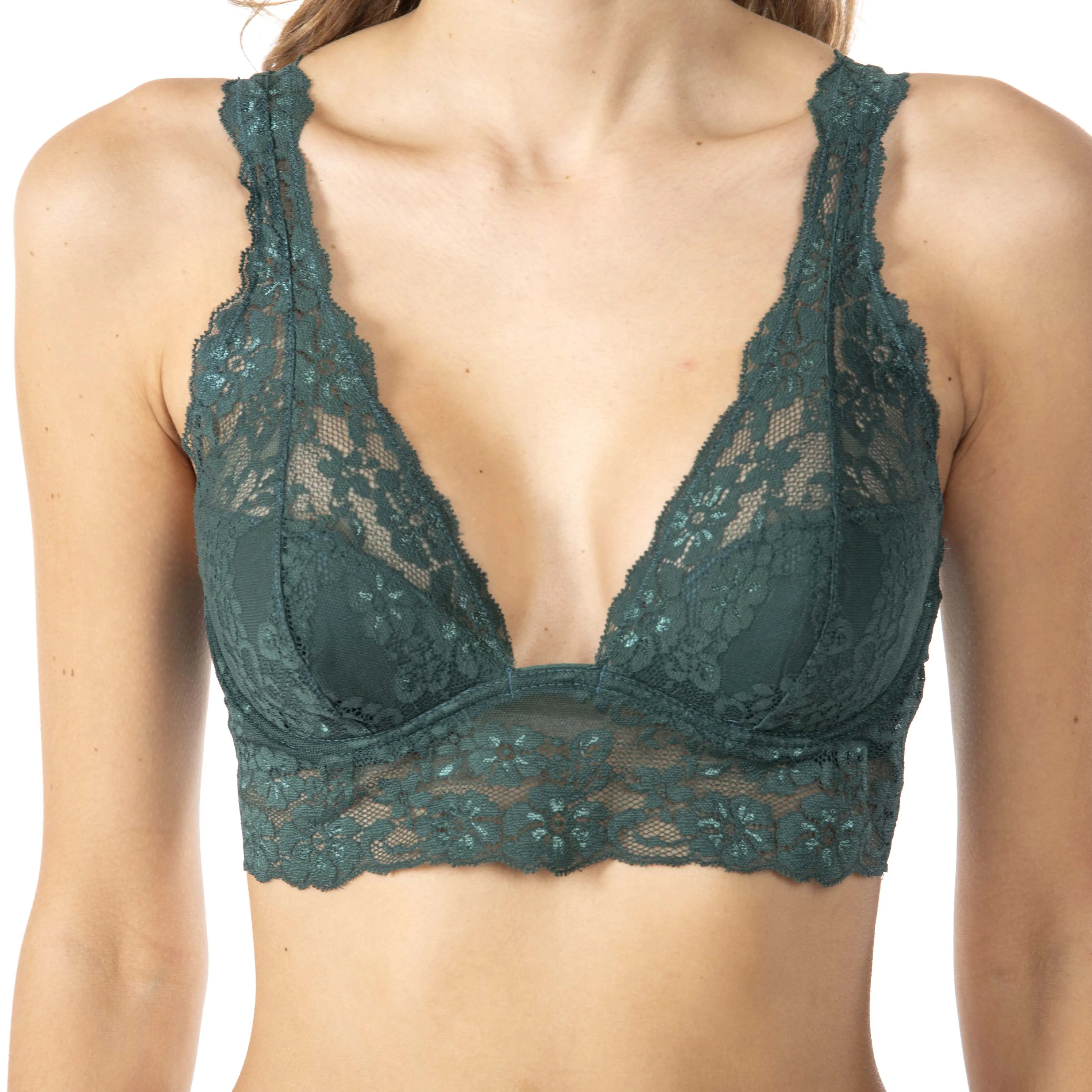 Valery Altea Padded  Lace Plunge Bra