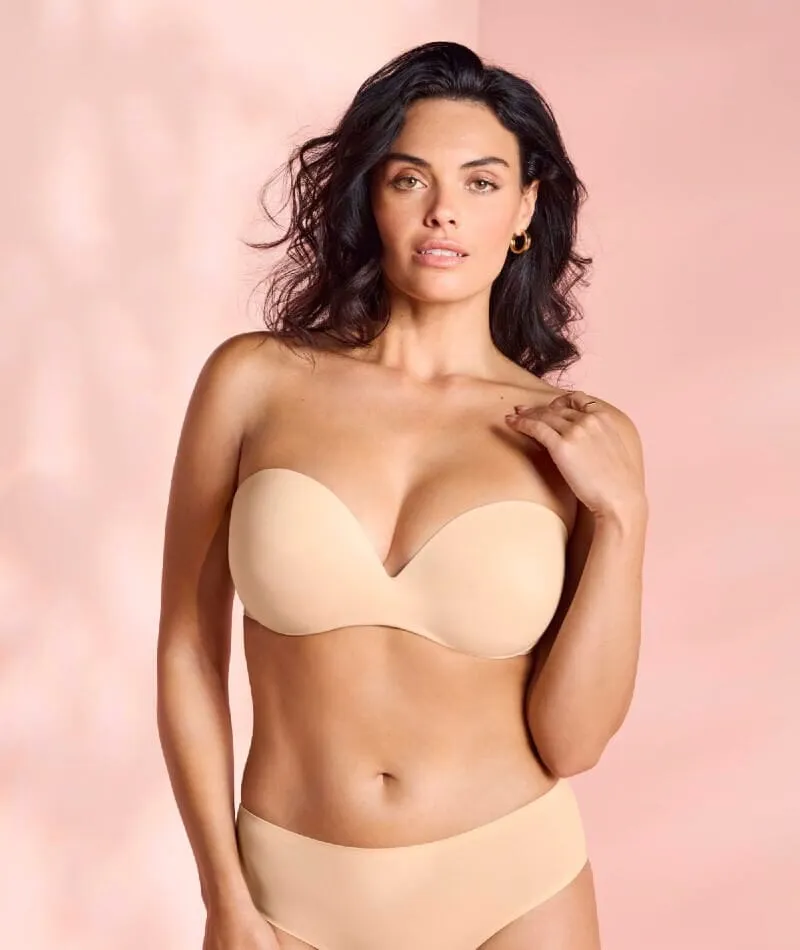 Wacoal Ines Secret Underwired Moulded Strapless Bra - Frappe