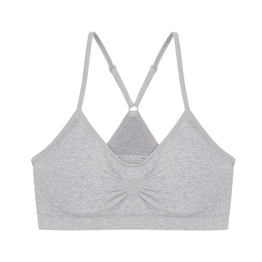 Wireless Sports Bras with Removable Pads - 3 Pack