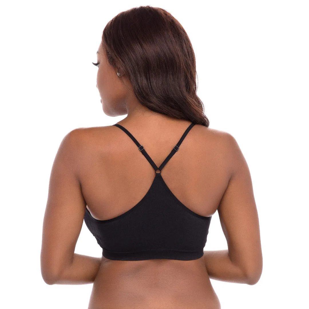 Wireless Sports Bras with Removable Pads - 3 Pack