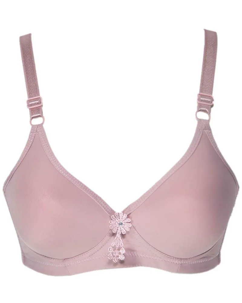 Women Lightly Padded Demi Bra - Pink - 239