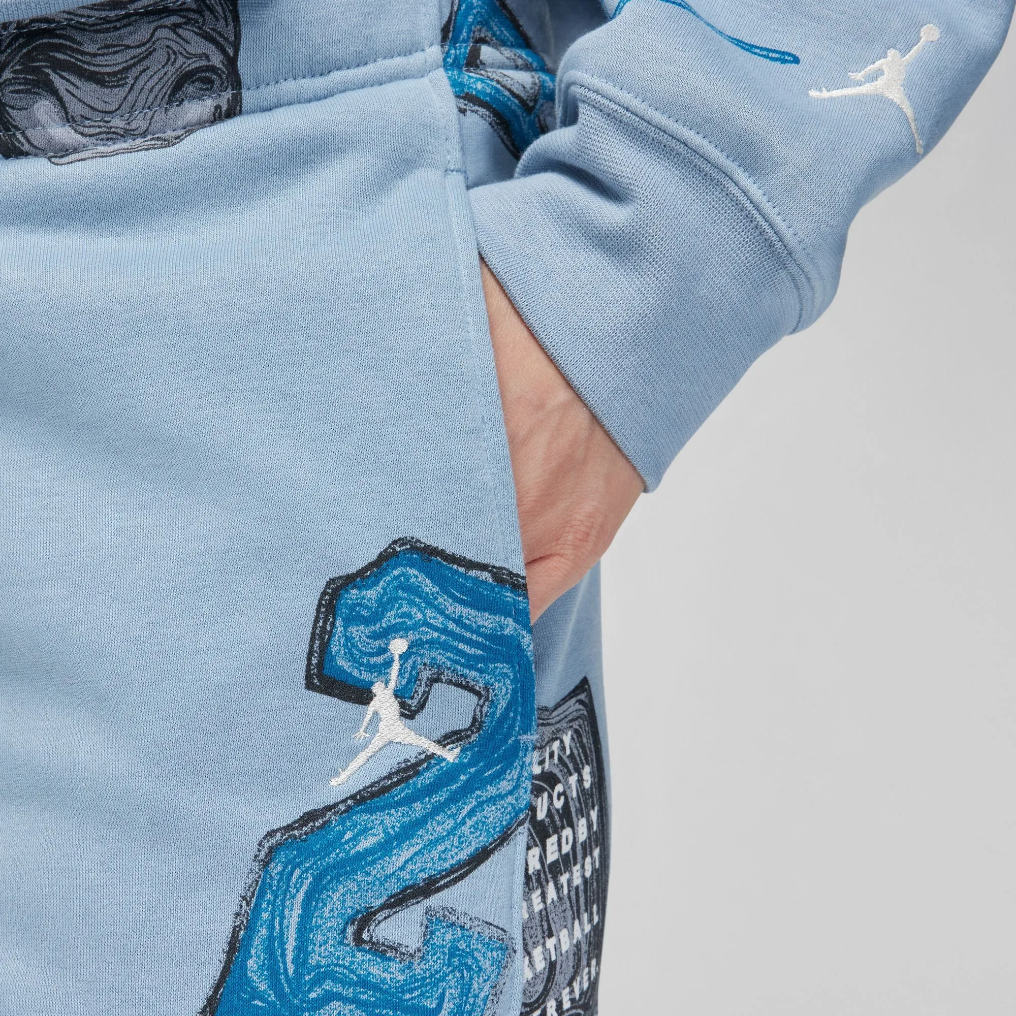 Womens Jordan Brooklyn Fleece Sweatpants 'Blue/Sail'