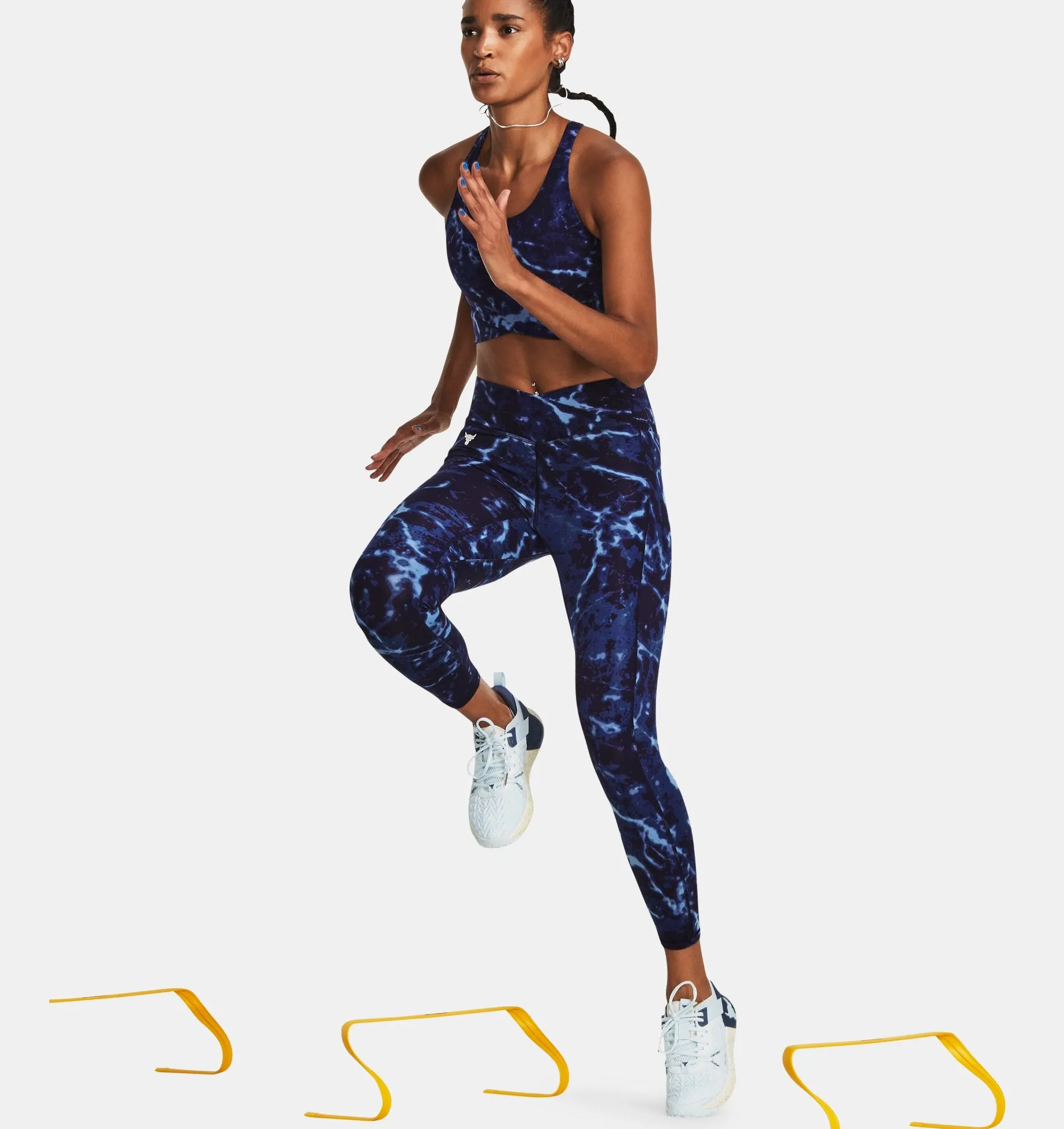 Women's Project Rock Crossover Lets Go Printed Ankle Leggings
