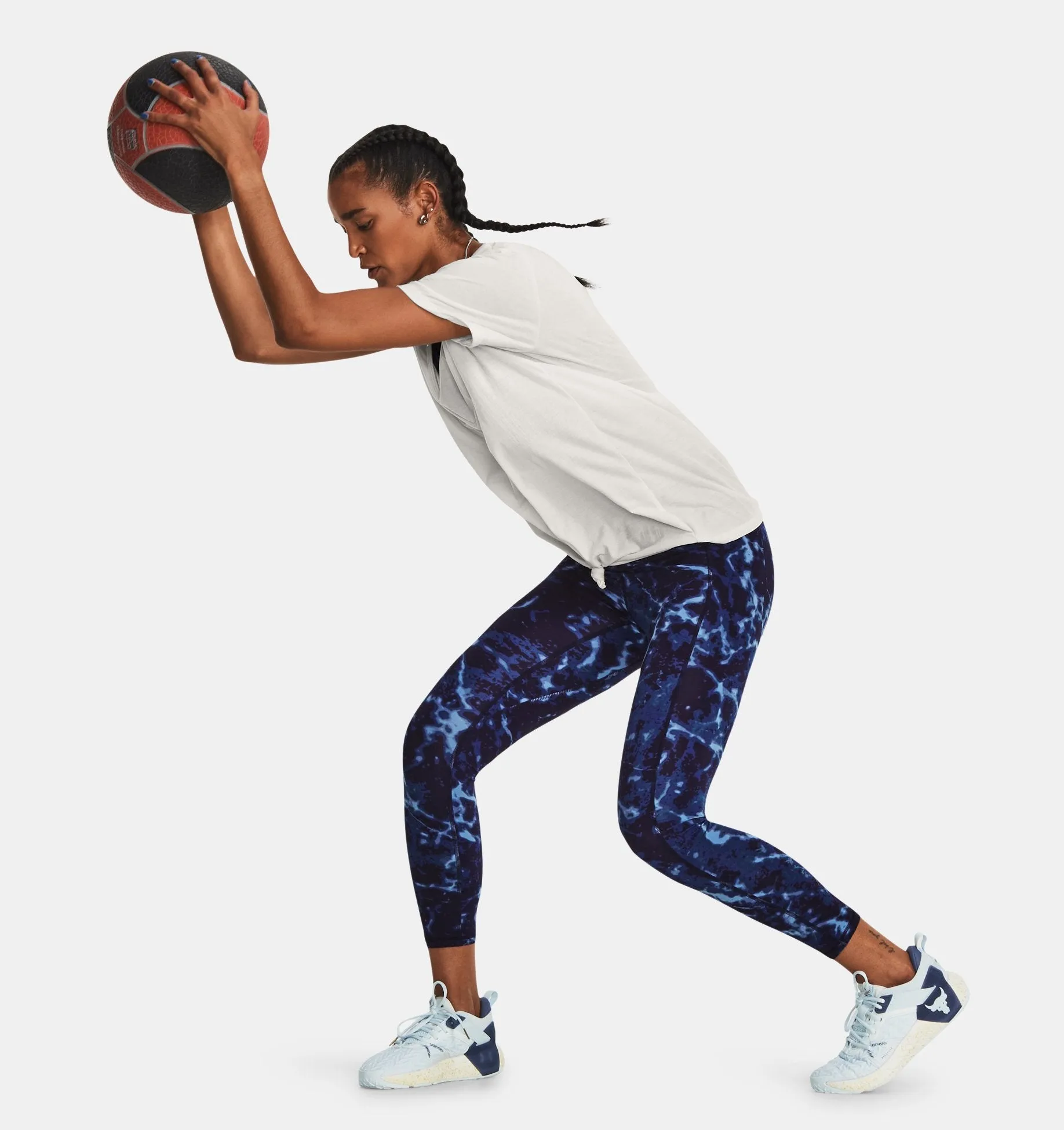 Women's Project Rock Crossover Lets Go Printed Ankle Leggings