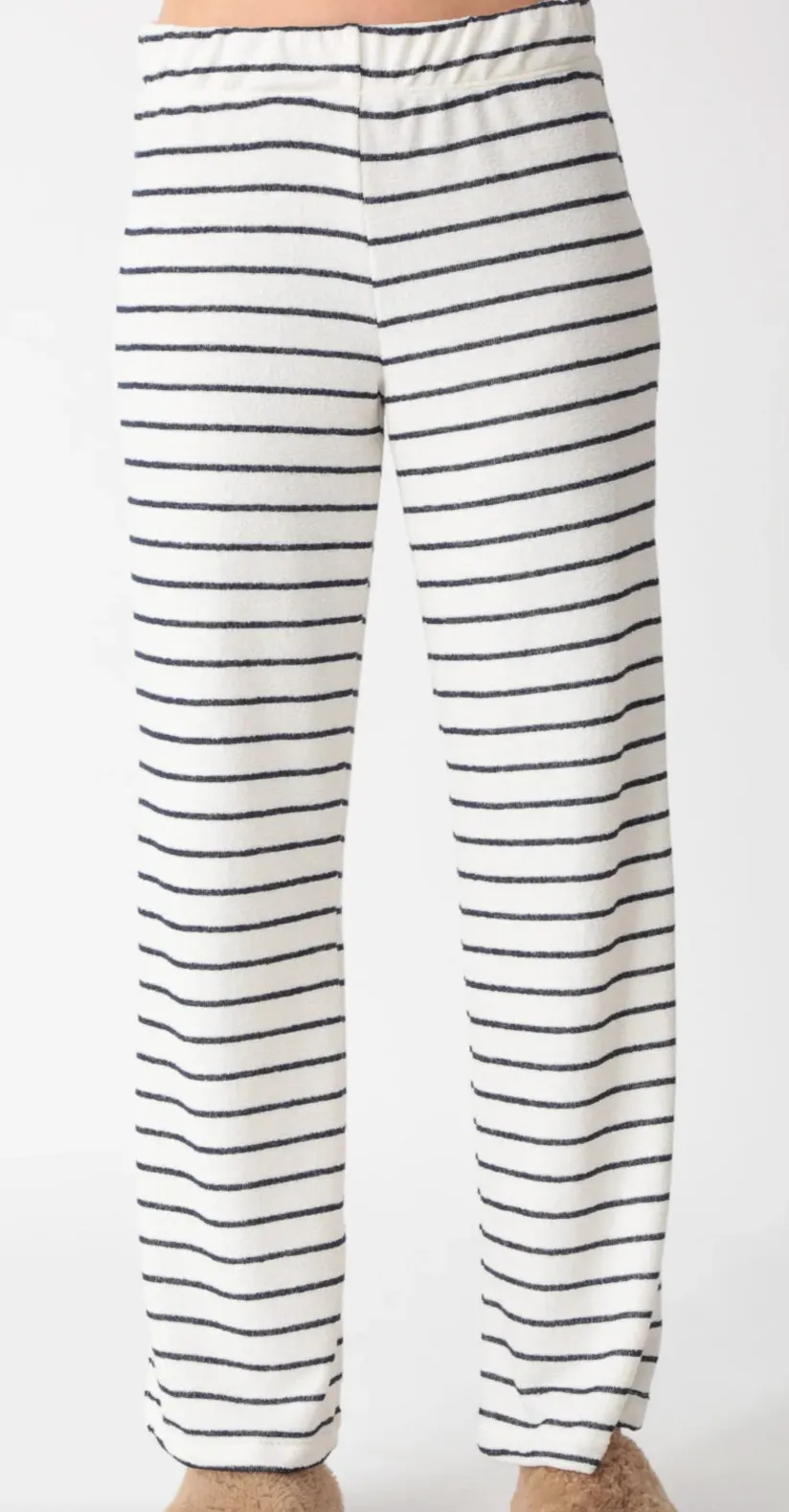Wylie Pant - Ivory / Indigo Stripe