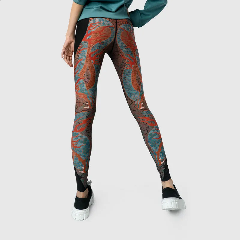 Xculpt Legging Dragon Scarlet